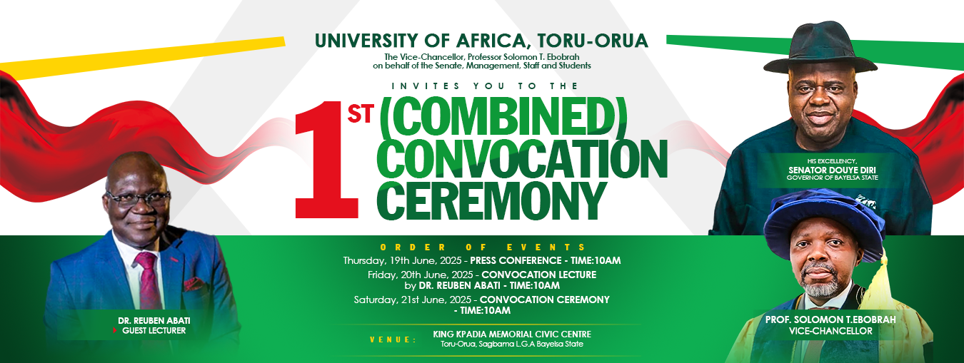 University of Africa Toru-Orua Convocation